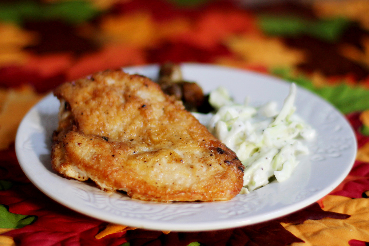 Chicken Schnitzel (and a different breading technique) Cake and Bread