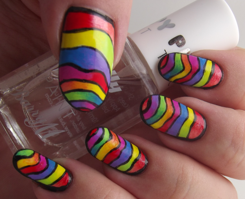 Sooo Many Trippy Acrylic Rainbows Ithinitybeautycom Nail Art Blog