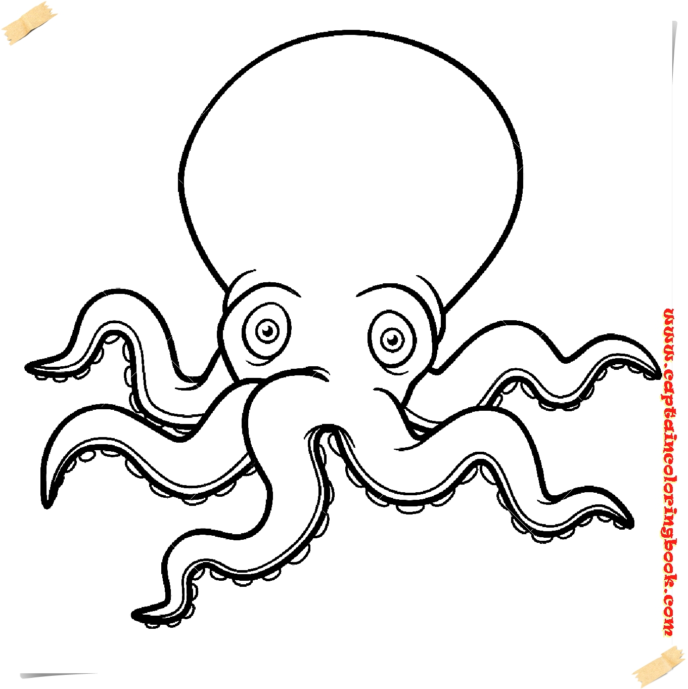 Octopus Coloring Page Free Use the free printable octopus craft