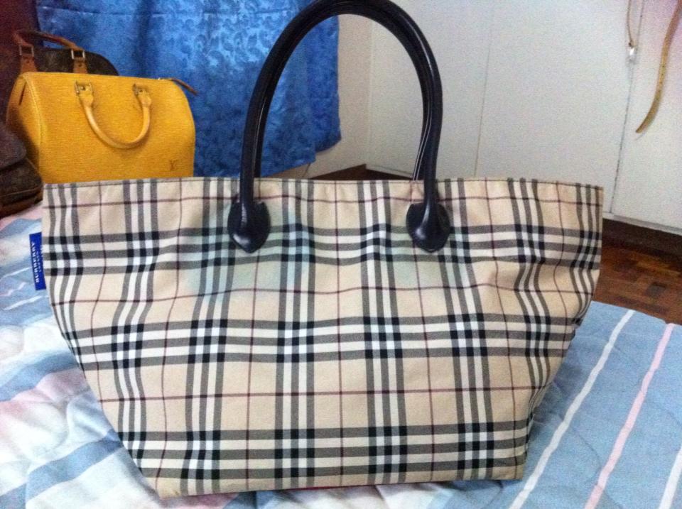 Luxury for Less Burberry London Blue Label Nylon Hand Bag