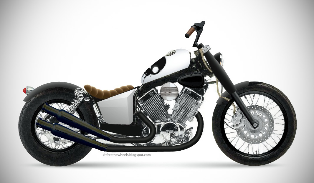 :: free the wheels ::: Photoshop Custom: Yamaha Virago 535