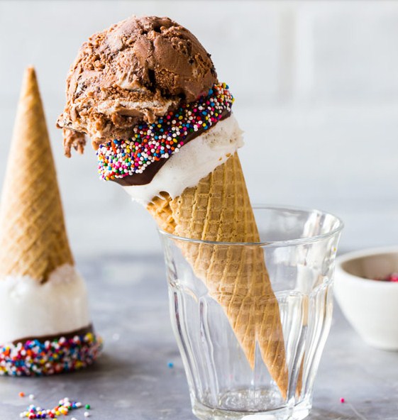 Marshmallow Dipped Ice Cream Cones Recipe Marshmallow Dipped Ice Cream Cones Recipe
