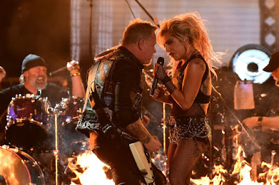 @InstaMag - Singer Lady Gaga collaborated with heavy metal band Metallica to give a rocking performance at the 59th annual Grammy Awards on Sunday. lady-gaga-metallica-rock-grammys-despite-technical-glitch