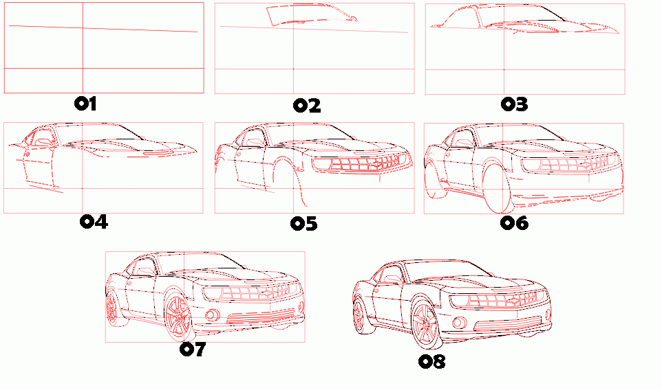 Como Fazer o Desenho de um Carro 6 Passos (com Imagens)