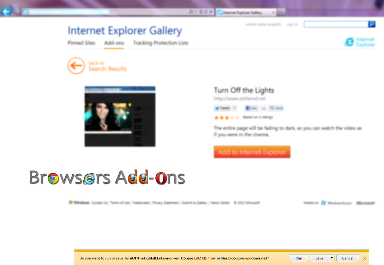 Browsers Addon Highlight video on your web browser with Turn Off the