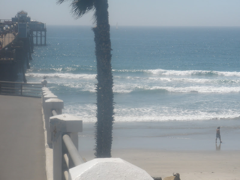 Lone Ocean Swimmer, Oceanside, CA Hot Weather for Oceanside! 108 at My