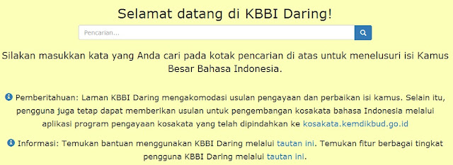 KBBI Online Edisi Kelima KBBI Online Edisi Kelima