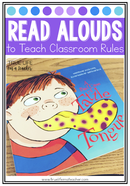 Books and read alouds to help teach students rules, routines, and expectations. Great for building a community in your classroom.