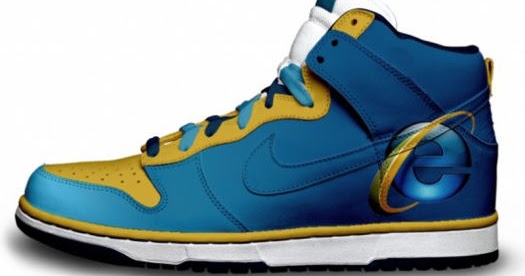blue white and yellow dunks