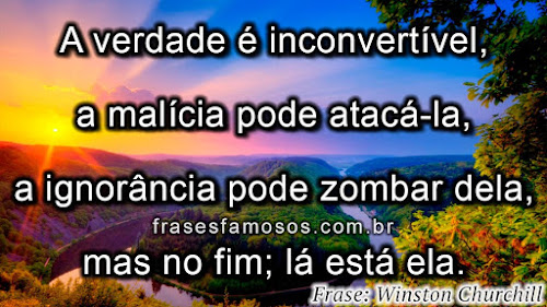 Frases de Winston Churchill sobre a Verdade