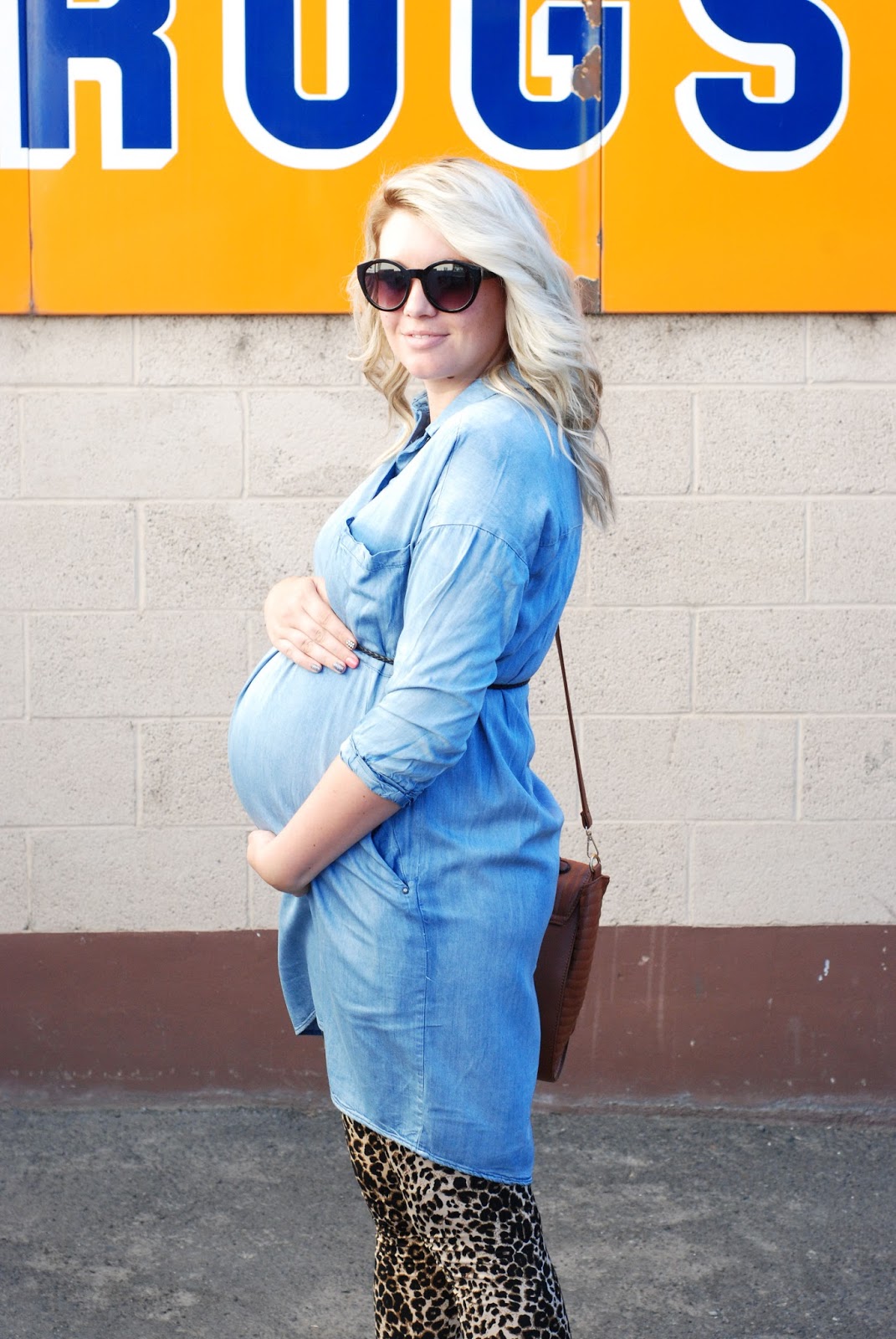 Denim Dress, Pregnant Outfit, Maternity Outfit