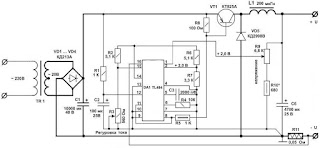 Импульсный зарядник для автомобильного аккумулятора TL494 charger