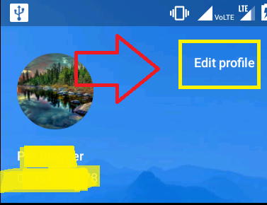 truecaller change name email hide app comes mobile number horizontal lines option edit options menu three open profile