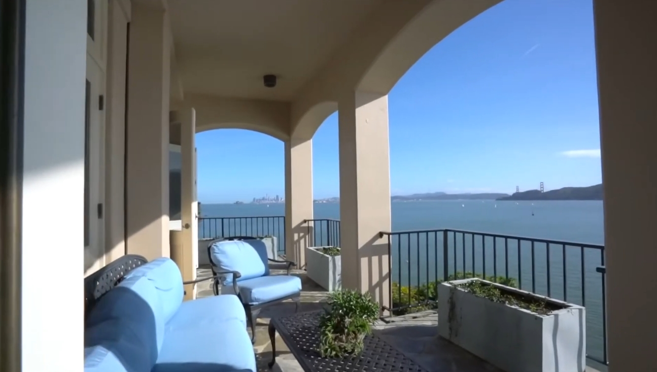 16 Photos vs. Inside Elegant Mansion with Beautiful View in Belvedere California vs. Interior Design Tour