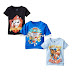 Nickelodeon Little Boys' Paw Patrol Pack of Three T-Shirts