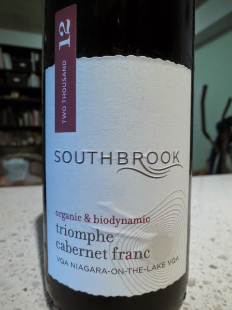 Wine Review of 2012 Southbrook Triomphe Cabernet Franc from VQA Niagara-on-the-Lake, Ontario, Canada