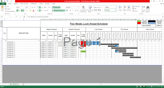 2 Week Look Ahead Construction Schedule Template TUTORE ORG Master of Documents