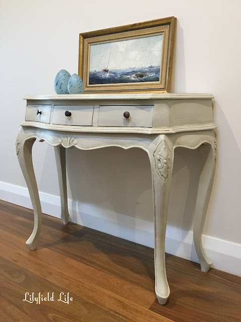 beautiful hand painted vintage console tables - perfect for your hallway. by Lilyfield life