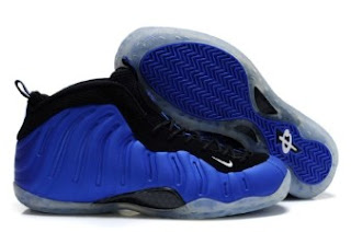 NBA Nike Air Foamposite One Shoes Blue Black