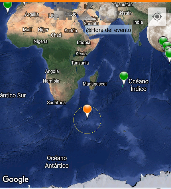 Sismo fuerte en la isla edward. ( oceano indico ) Sismo fuerte en la isla edward. ( oceano indico )