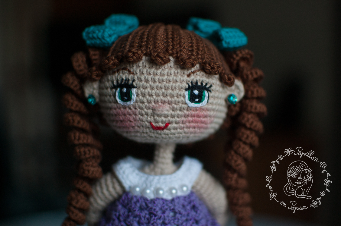 Papillon en papier: Amigurumi tips part 3 - dolls hair and eyes