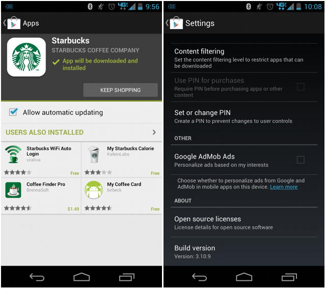 Download Google Play Store 3.10.9 dengan Elemen UI Baru