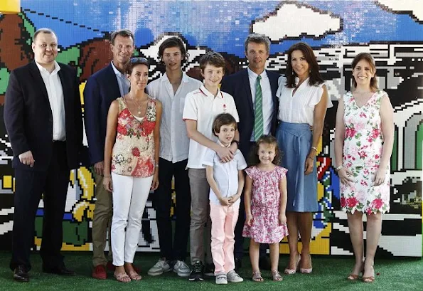 Crown Prince Frederik, Crown Princess Mary, Princess Marie, Prince Joachim, Prince Nikolai, Prince Felix, Prince Henrik, Princess Athena in Rio de Janeiro, Brazil