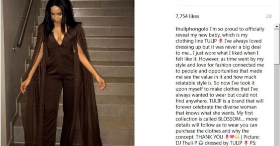 Thuli Phongolo Ventures Into Fashion The Edge Search thuli phongolo ventures into fashion the edge search