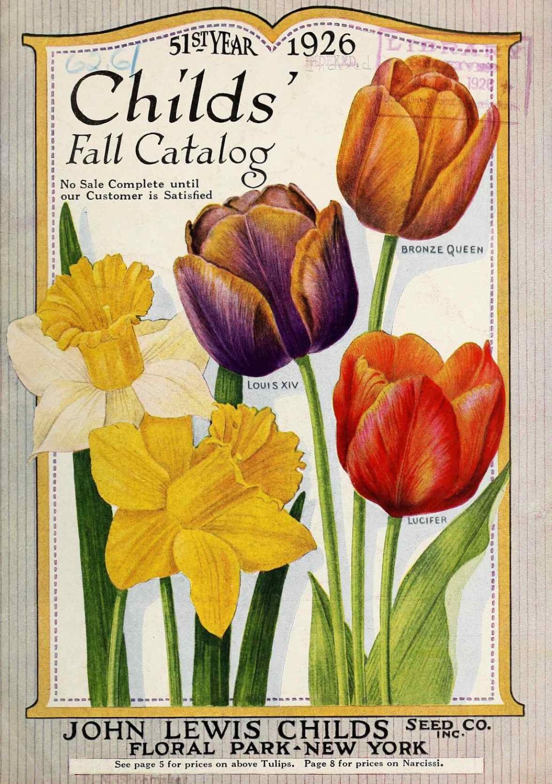 Tenth Letter of the Alphabet Lettering John Lewis Childs’ Catalogs