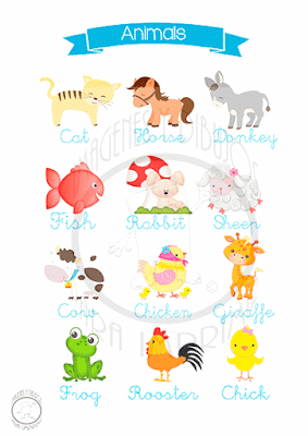 Animales en inglés Imagen de animales en Inglés
