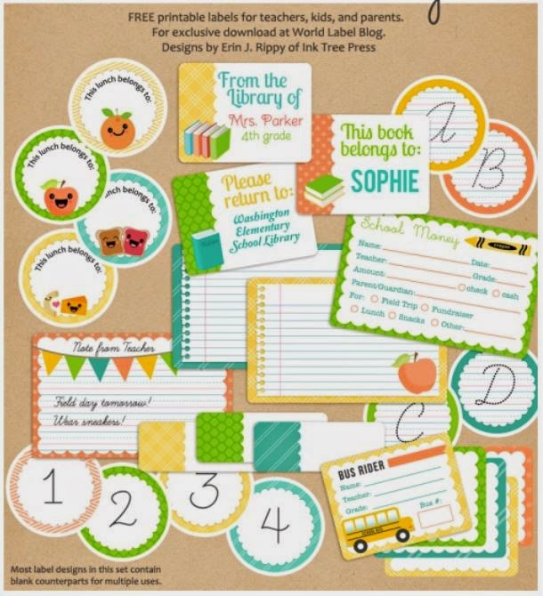 Happy Mom Me: Free Printable Book Labels