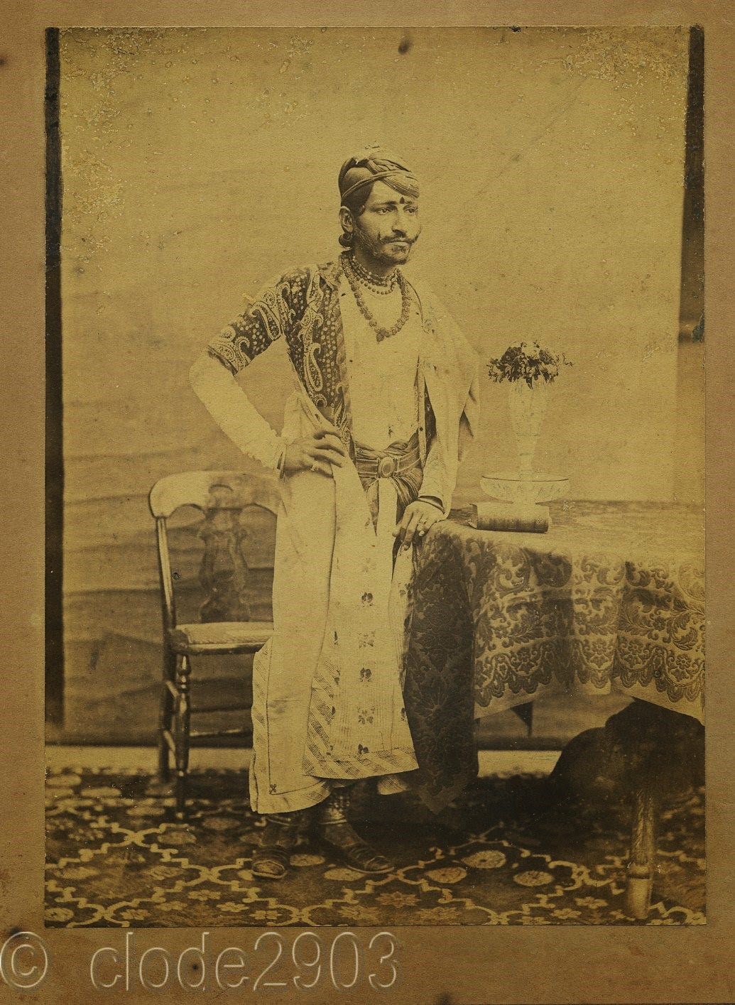 Maharaja of Jaipur Ram Singh II - c1870's