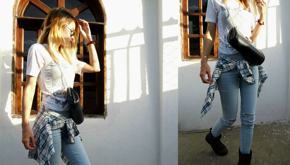 camisa en la cintura hombre