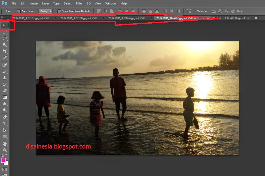 Menggabungkan Banyak Foto Menjadi Satu dengan Photoshop CC - Tutorial