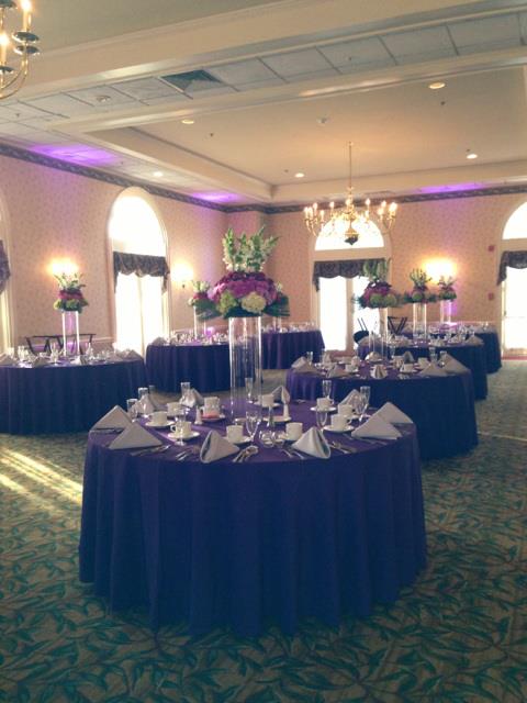 K'Mich Weddings - wedding planning - wedding at the manor country club - 2012 - purple - sliver - white wedding