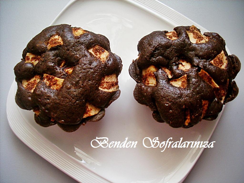 Elmalı Kakaolu Kek