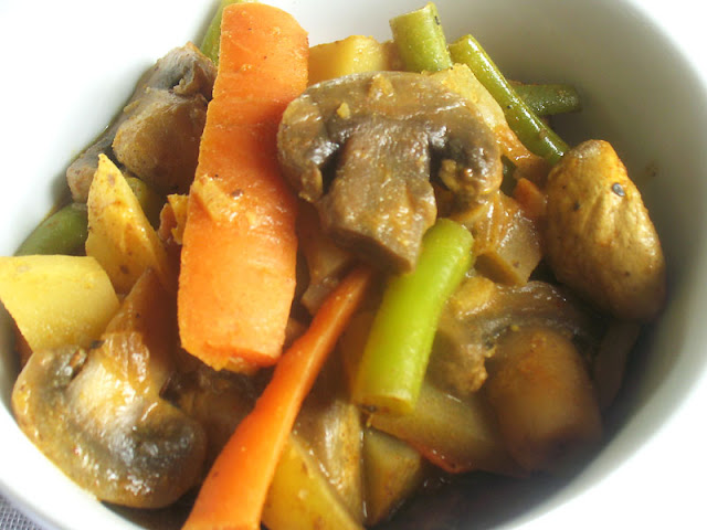 Mixed Vegetables in a Basic Ethiopian Kulet Sauce