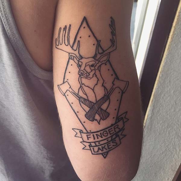 forearm deer tattoo forearm deer tattoo