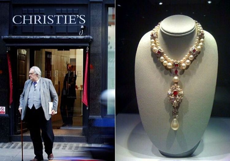 Christie's Müzayede Evi incinin son durağı oldu, birkaç içinde inci başka bir alıcıya satıldı.