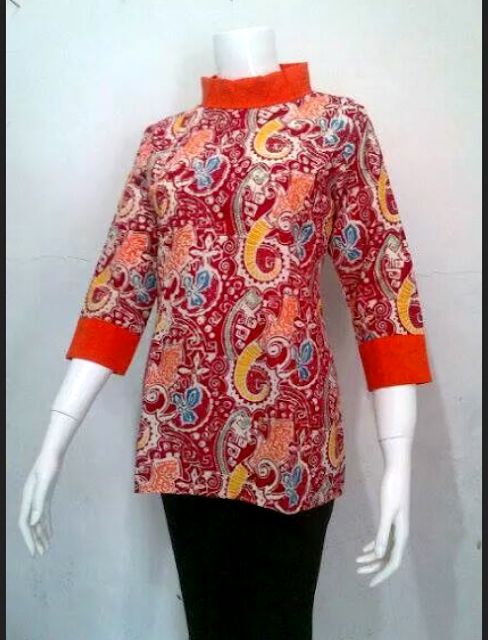 Model Baju Kerja Batik Wanita Modern Model Baju Kerja Batik Wanita Modern