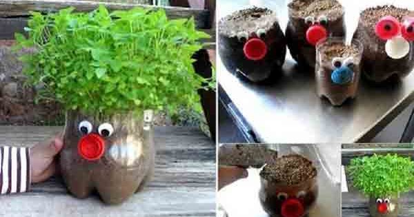 Cara Membuat  Pot  Bunga  Dari Botol Bekas Cari Kerajinan