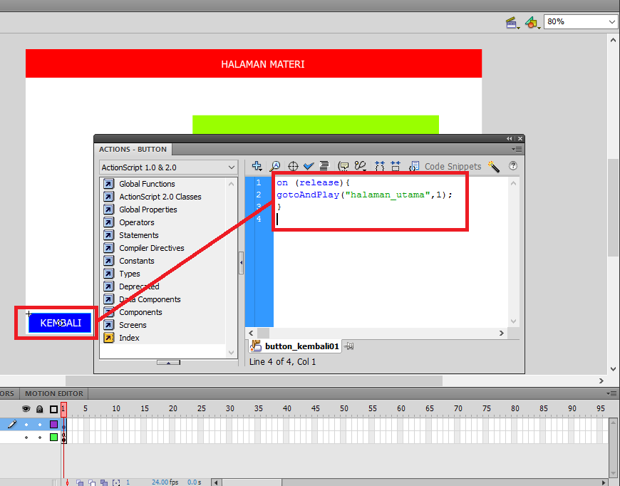 adobe flash cs3 professional how to make buttons