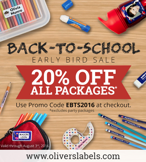 Oliver's labels coupon code