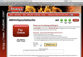 Shakey's Philippines Accepts Paypal