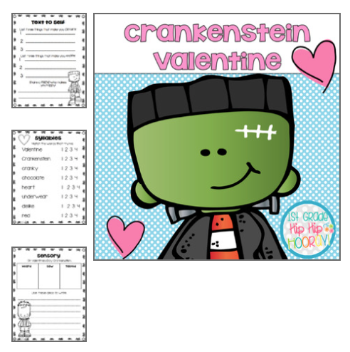 1st Grade Hip Hip Hooray!: A Crankenstein Valentine...Literary