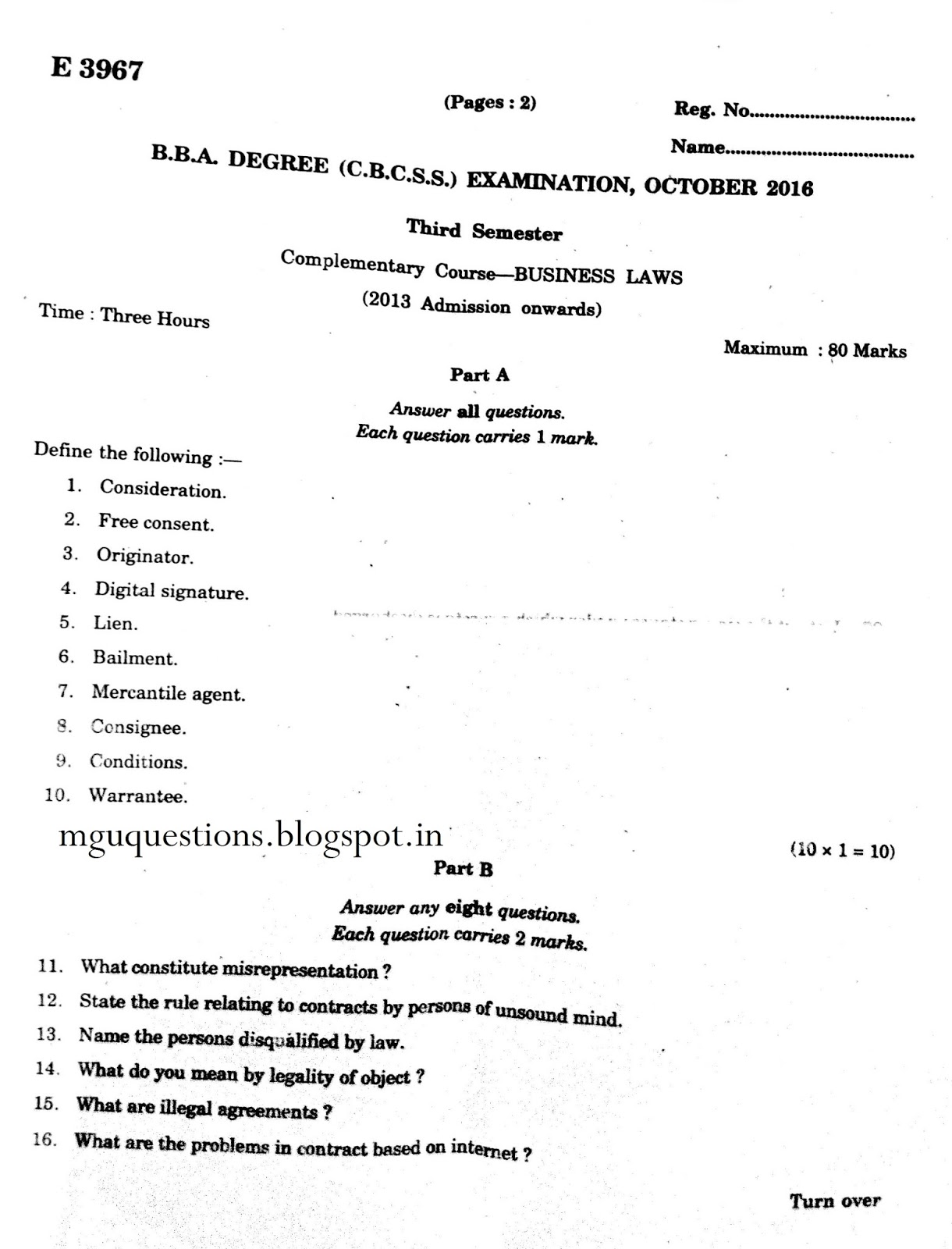 Company law thesis