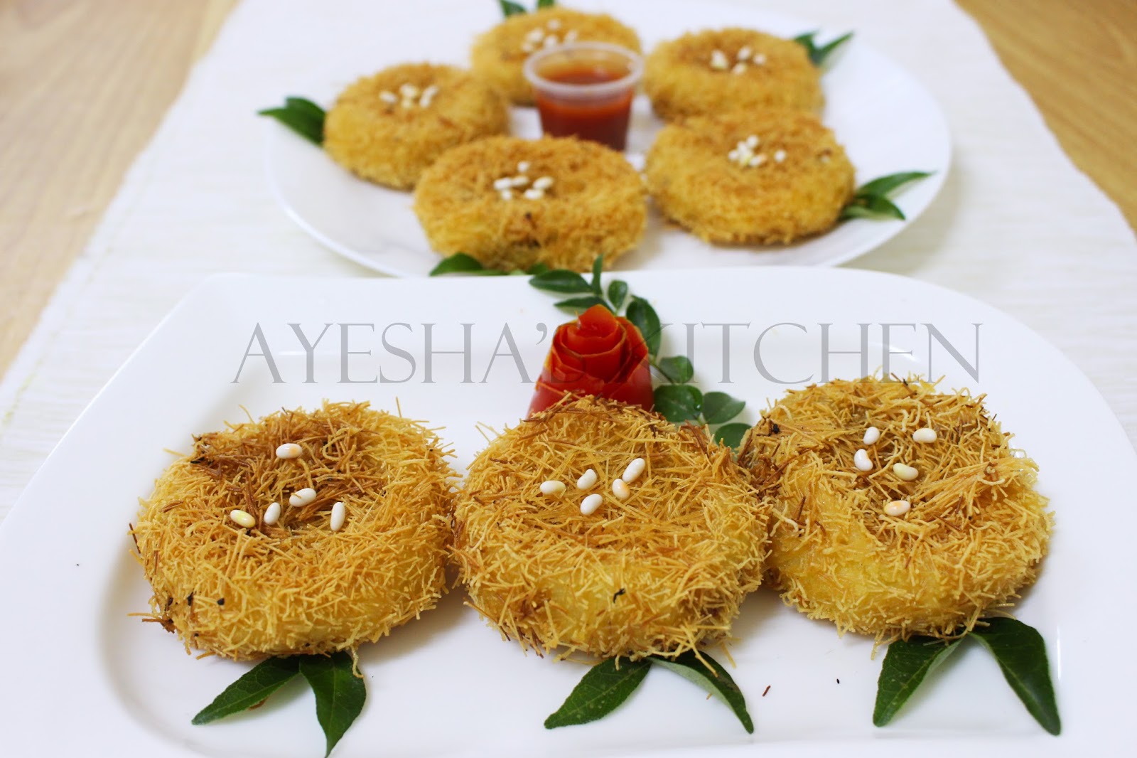 KILIKOOD / BIRDS NEST RECIPE / POTATO SEMIYA BALLS MALABAR SNACKS RECIPES