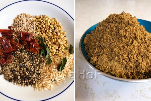 Sambar Powder, seasoning, spices, recipe