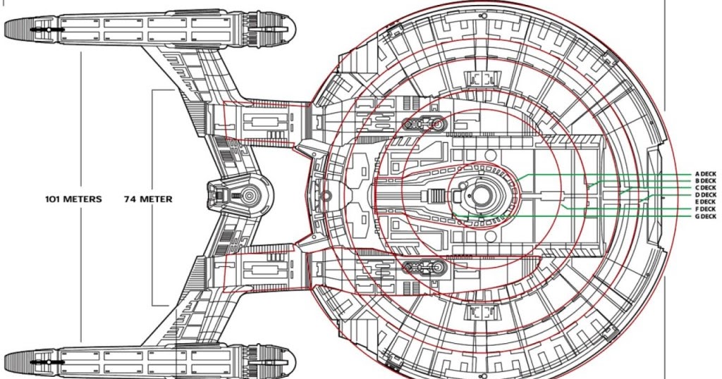 The Dork Review: Rob's Room: Enterprise NCC-1701 Cross Sections