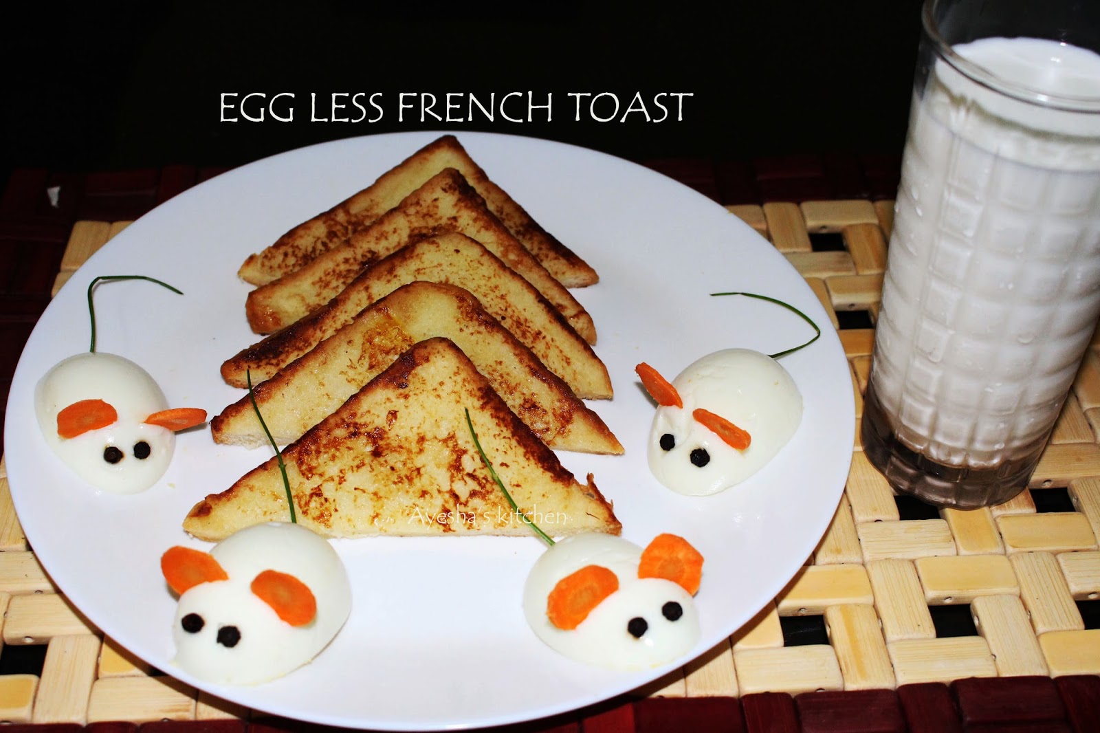 EGG LESS FRENCH TOAST RECIPE EASY QUICK BREAKFAST IDEAS